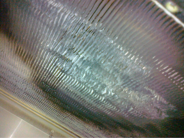 Damage to HEPA filter due to open flame - Image courtesy of Con-Test - con-test.com