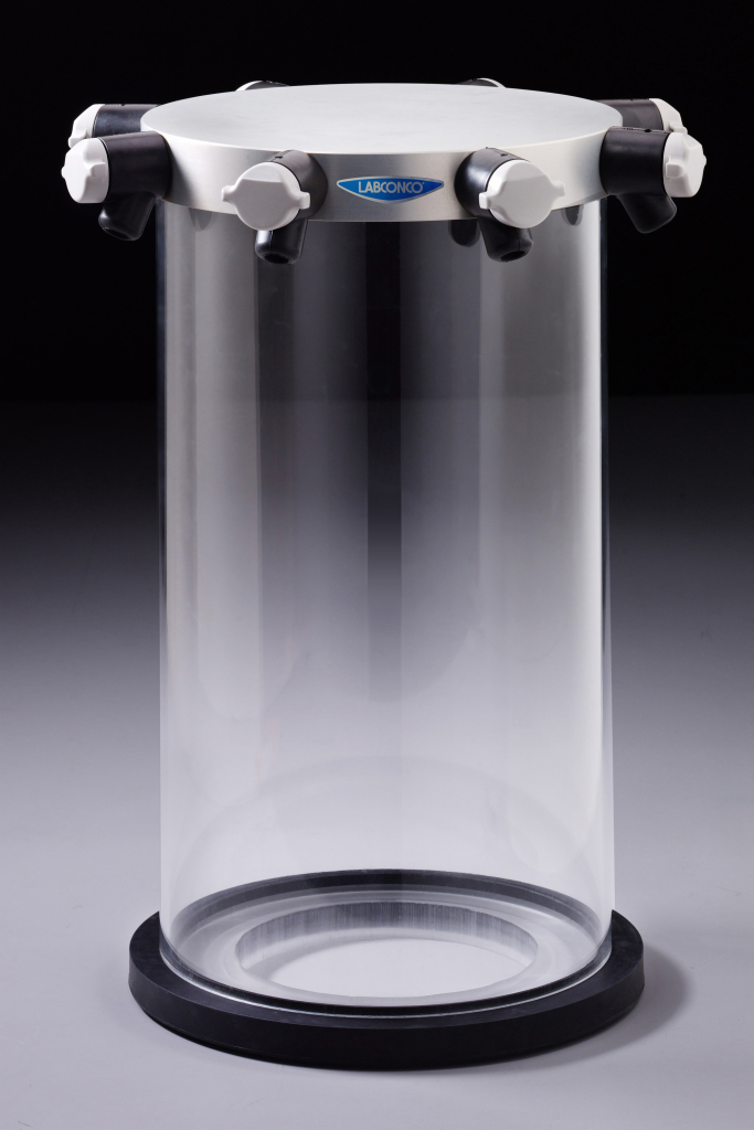 7318800 Tall Clear Chamber with Valves