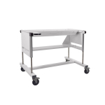6' Universal Hydraulic Base Stand with Casters, Optic White 230V SC