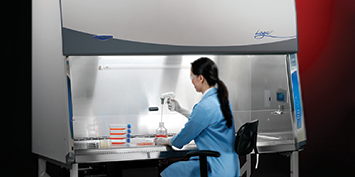6-foot Logic Plus biosafety cabinet in use